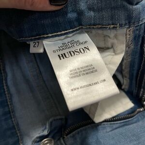 Hudson Jeans Blair High Rise Straight Crop - Classic Blue